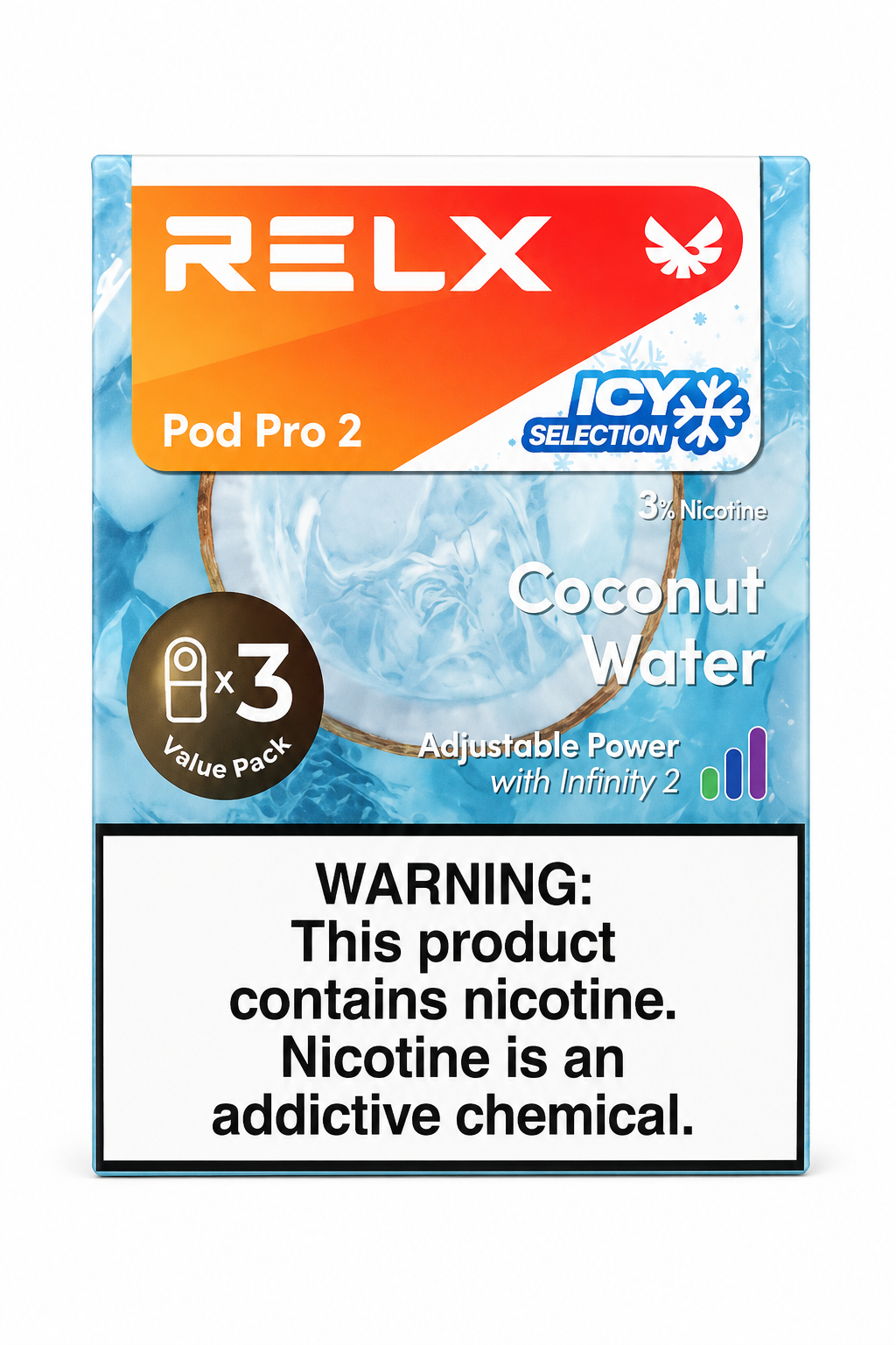 Relx新版(极凉三颗装) 椰子水