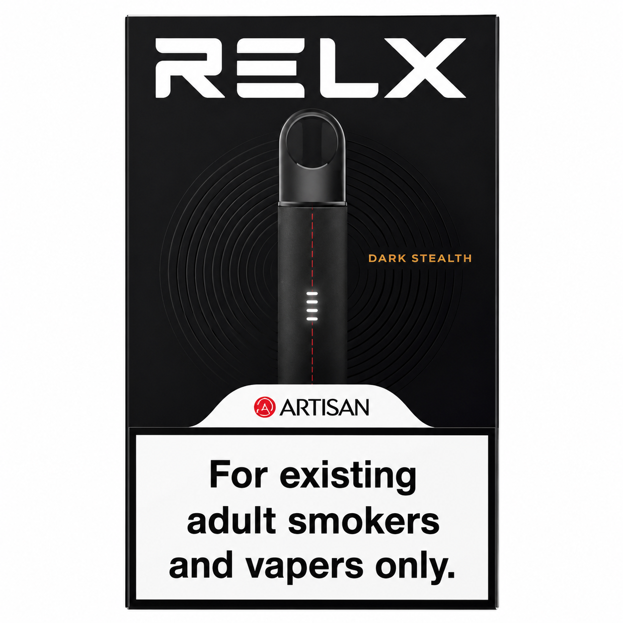 Relx5代皮革版烟杆 凝夜黑
